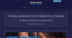 Desktop Screenshot of dukladne.cz