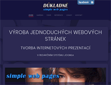 Tablet Screenshot of dukladne.cz